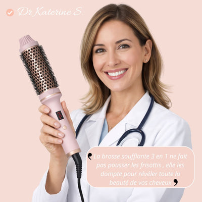 Brosse à cheveux thermique 3 en 1 pro