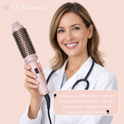 Brosse à cheveux thermique 3 en 1 pro